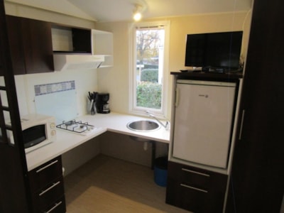 Mobile-home 2 bedrooms adapted to the people with reduced mobility