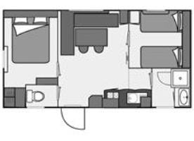 Mobile-home Eco range - 2 bedrooms - 4 people