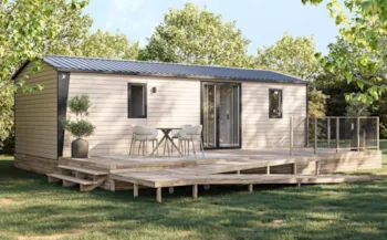 Mietunterkunft - Premium-Mobilheim Für Personen Mit Eingeschränkter Mobilität – 2 Schlafzimmer – 6 Personen - Camping Paradis DOMAINE DE BELLEVUE