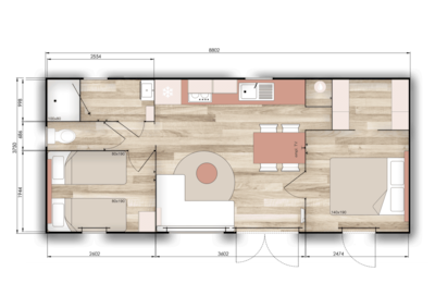 Privilege Range Mobile Home – 2 bedrooms – 6 people