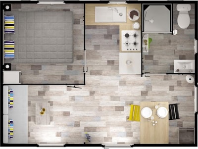 Mobile-home Confort DUO - 20m² - 1 bedroom