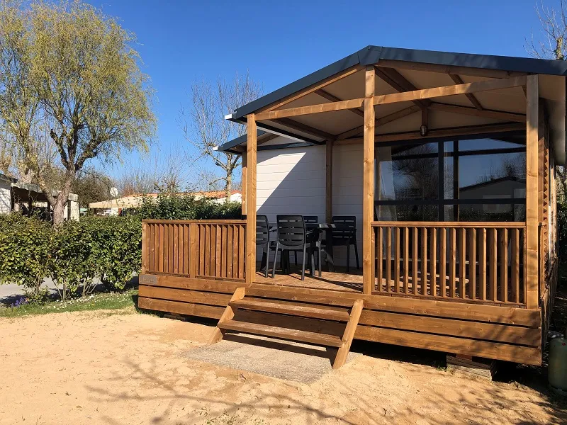 Location - Chalet Grand Confort - 25 M² 2 Chambres - Camping Le Grand Jardin