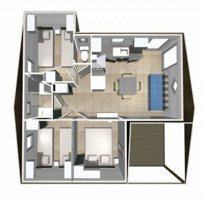 Chalet Top Confort - 39m² - 3 bedrooms - Spa