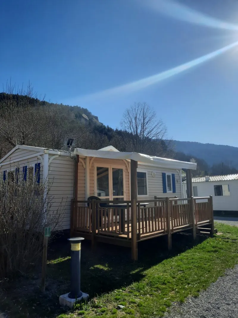 Location - Mobil Home Confort Titania - 2 Chambres - Camping la Ribière