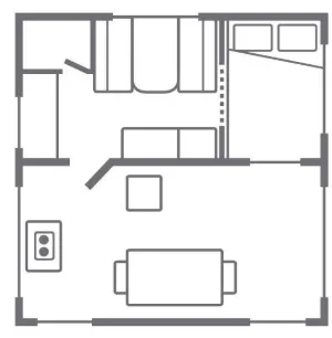 Caravane 1 Chambre - Sans Eau Ni Sanitaires