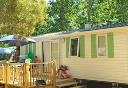 Location - Mobil-Home Titania 23M² (2 Chambres) + Terrasse En Bois De 12M² - Camping Hélios