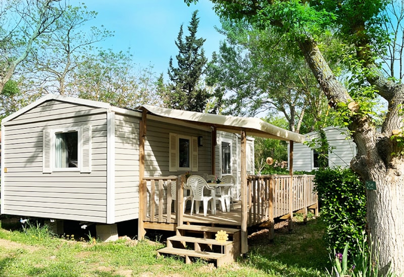 Mobil-home WELCOME 27m² - 2 chambres - TV - climatisation - terrasse -