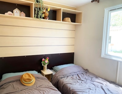 Mobile-home WELCOME 32m² - 3 bedrooms - TV - air-conditioning - terrace -