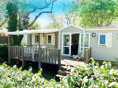 Mobile-home WELCOME 32m² - 3 bedrooms - TV - air-conditioning - terrace -