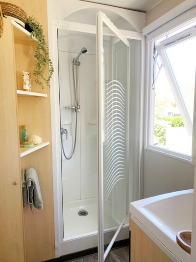 Mobile-home WELCOME 32m² - 3 bedrooms - TV - air-conditioning - terrace -