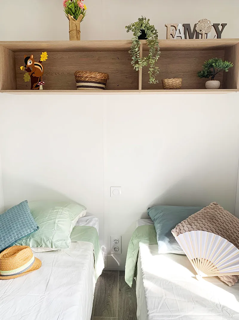 Mobil-Home Premium 30M² - 2 Chambres - Tv - Lave-Vaisselle - Climatisation - Terrasse Couverte -