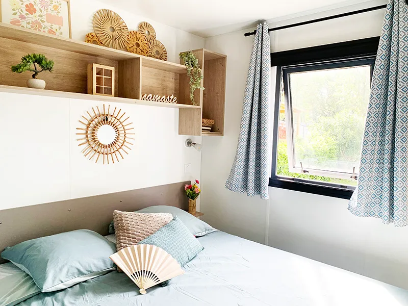 Mobil-Home Premium 30M² - 2 Chambres - Tv - Lave-Vaisselle - Climatisation - Terrasse Couverte -