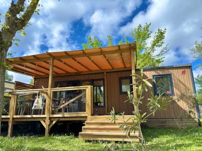 Mobil-Home Premium 32M² - 3 Chambres - Tv - Lave-Vaisselle - Climatisation - Terrasse Couverte -