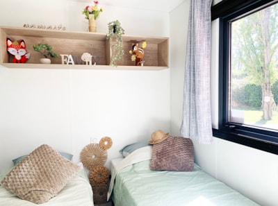 Mobile-home PREMIUM 32m² - 3 bedrooms - TV - dishwasher - air-conditioning - covered terrace -