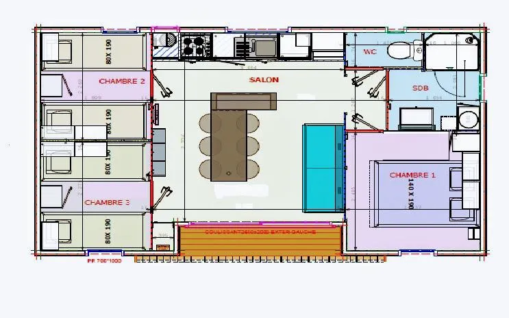 Chalet Climatisé 3 Chambres