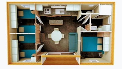 Chalet air-conditioned 3 bedrooms