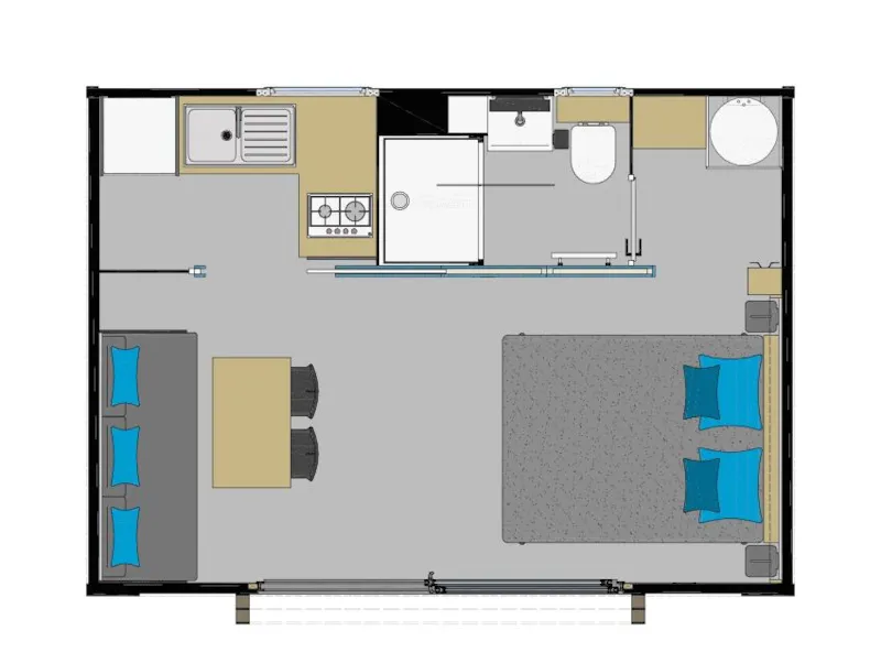 Mobil Home Maquis Climatisé Loft