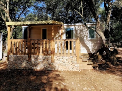 Mobile-home air-conditioned 2 bedrooms