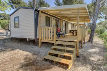 Mietunterkunft - Comfort Xl | 26M² | A/C + Tv| 2 Bedrooms | Balcony Terrace - - Camping Marvilla Parks - Le Soleil de la Méditerranée