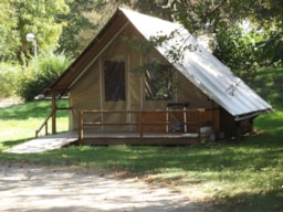 Location - Tente Toile Et Bois - CAMPING LE NID DU PARC