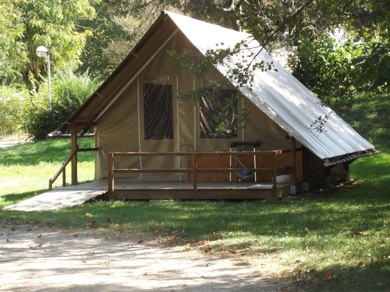 Tente toile et bois