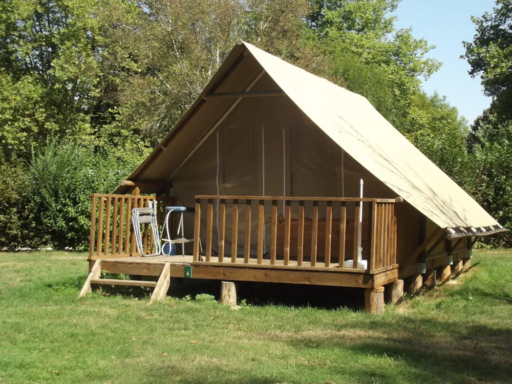 Location - Tente Toile Et Bois - CAMPING LE NID DU PARC