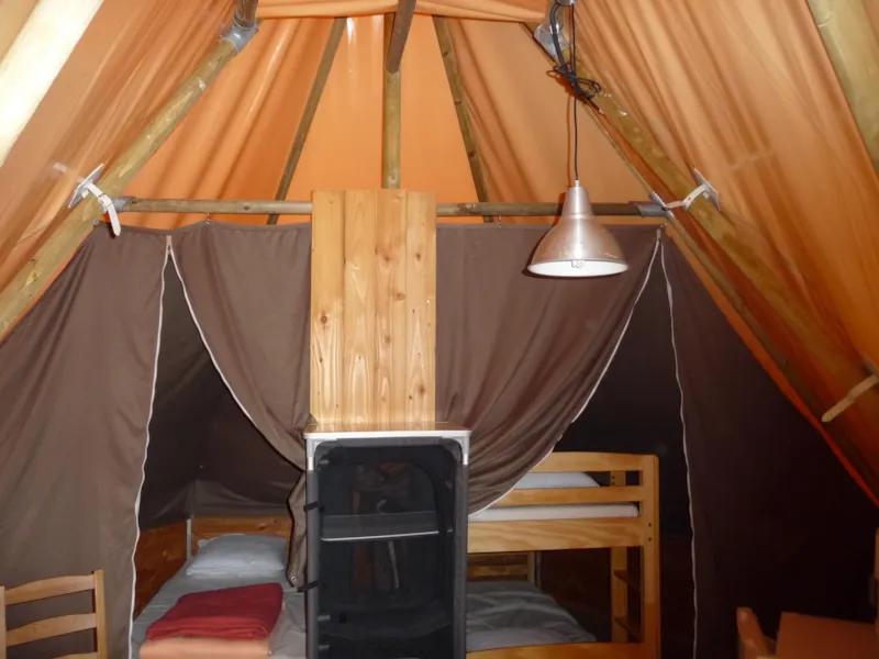 Nouveau! Tipi Toile Et Bois