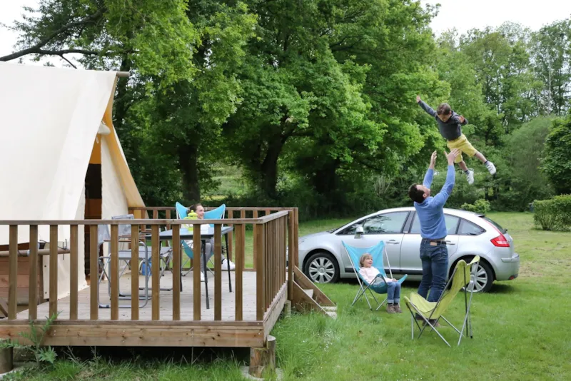 Nouveau! Tipi Toile Et Bois