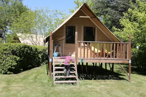 Huuraccommodatie(s) - Tent Doek En Hout - image n°4 - CAMPING LE NID DU PARC