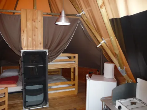 Huuraccommodatie(s) - Tent Doek En Hout - image n°6 - CAMPING LE NID DU PARC
