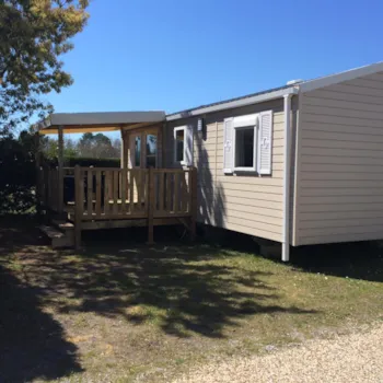 Mietunterkunft - Mobilheim Type 4 - Lodge 8073 Grand Confort - Camping Les Arbousiers