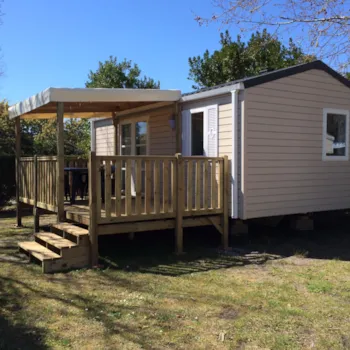 Mietunterkunft - Mobilheim Type 3- Lodge 64 - Camping Les Arbousiers