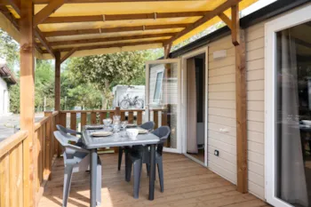 Location - Mobil-Home Confort+ 2 Chambres - Camping Paradis les Rives de l'Adour