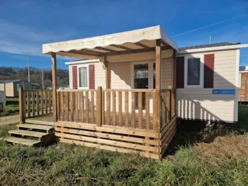 Location - Mobil-Home Eco 2 Chambres Avec Climatisation - Camping Paradis les Rives de l'Adour
