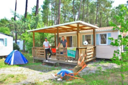 Mietunterkunft - Mobilhome Confort Ophéa 2 Schlafzimmer - Camping l'Océane