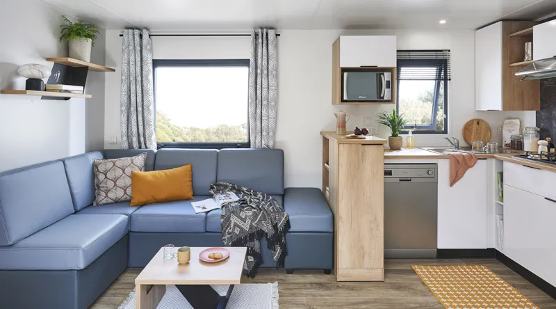 Mobile Home Tropical Lodge Family Avec Jacuzzi- 36.80 M²/Mh - 6 Ch/12 Pers - Tribu Xxl