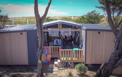 Mobile Home Tropical Lodge Family WITH JACUZZI - 36.80 m²/MH - 6 Bedrooms/12 people - XXL TRIBU — 4