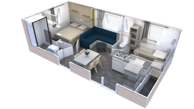 Moaï Mobile Home - 2 BEDROOMS / 4 PEOPLE - 29M² — 2