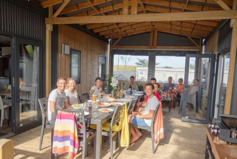 Mobile Home Tropical Lodge Family Avec Jacuzzi- 36.80 M²/Mh - 6 Ch/12 Pers - Tribu Xxl