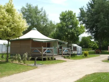 Mietunterkunft - Zeltbungalow Bengali25m² - Camping La Rabine