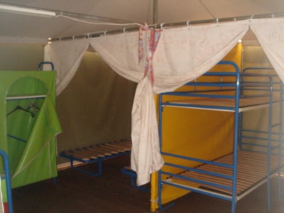 Canvas bungalow 2 bedrooms (without toilet blocks) - — 2