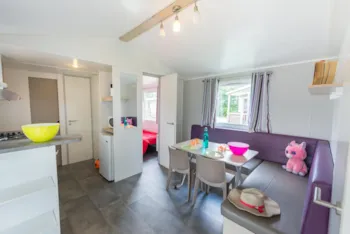 Huuraccommodatie(s) - Stacaravan Confort - 2 Slaapkamers - 27M² - - Camping LA FONTAINE