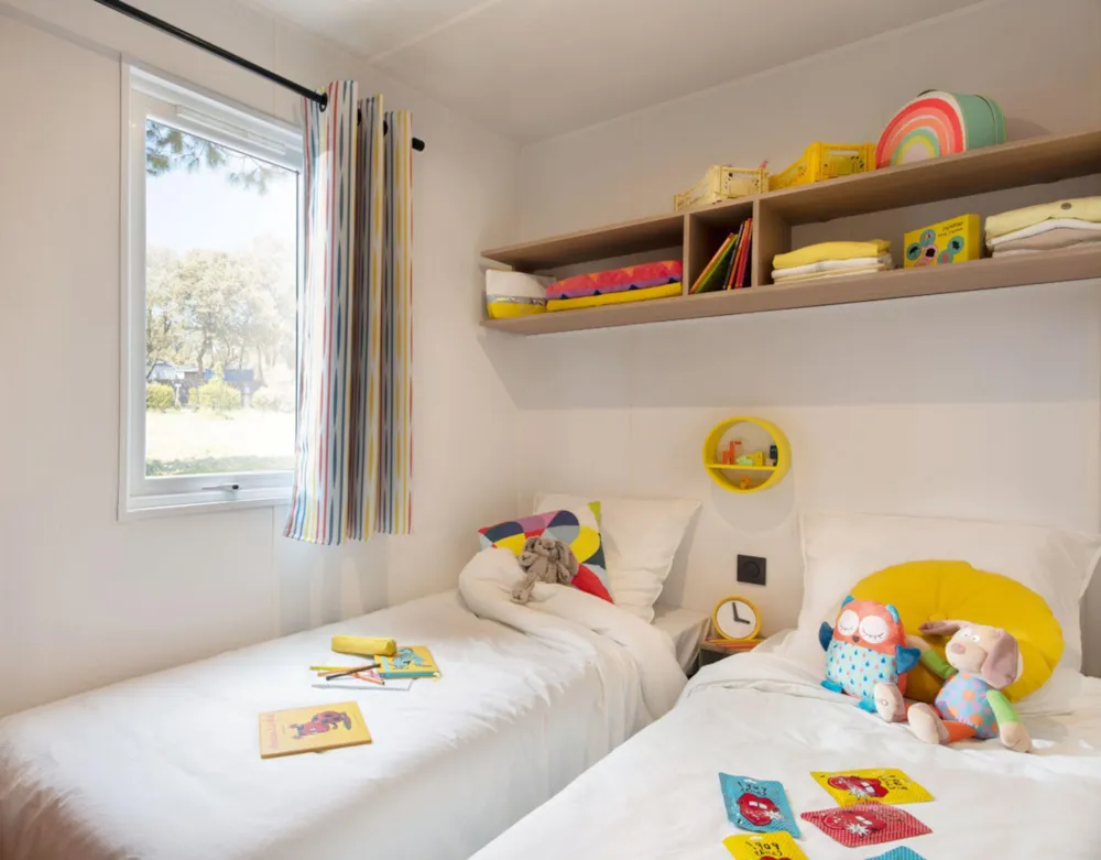 Mietunterkunft - Mobilheim Komfort - 2 Schlafzimmer - 25M² - - Camping LA FONTAINE