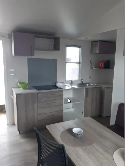 Mietunterkunft - Mobilheim Komfort Plus - 2 Schlafzimmer - 29M² - - Camping LA FONTAINE