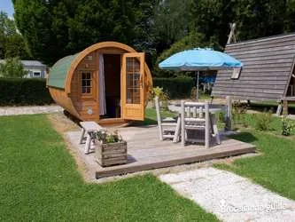 Mietunterkunft - Tonneau - Camping du BOIS VERT