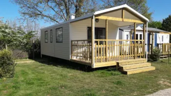 Accommodation - Mobile-Home Confort 23M² - 2 Bedrooms + Half-Covered Terrace 9M² - Flower Camping Le Pavillon