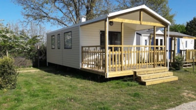 Mobile-home Confort 23m² - 2 bedrooms + Half-covered terrace 9m²