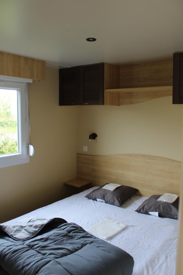 Mobil-Home Confort 23M² - 2 Chambres + Terrasse Semi-Couverte 9M²