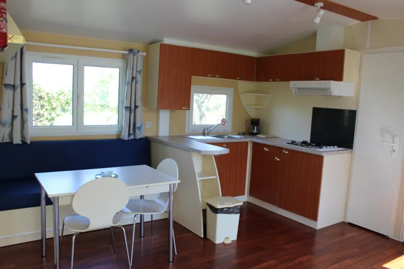 Mobil-Home Standard 24M² - 2 Chambres (4/6 Personnes) + Terrasse Semi-Couverte