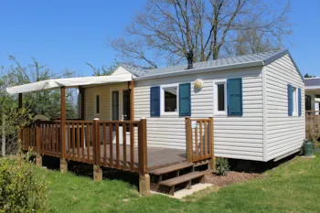 Accommodation - Mobil-Home Standard 34M² -  3 Bedrooms + Half-Covered Terrace - Flower Camping Le Pavillon